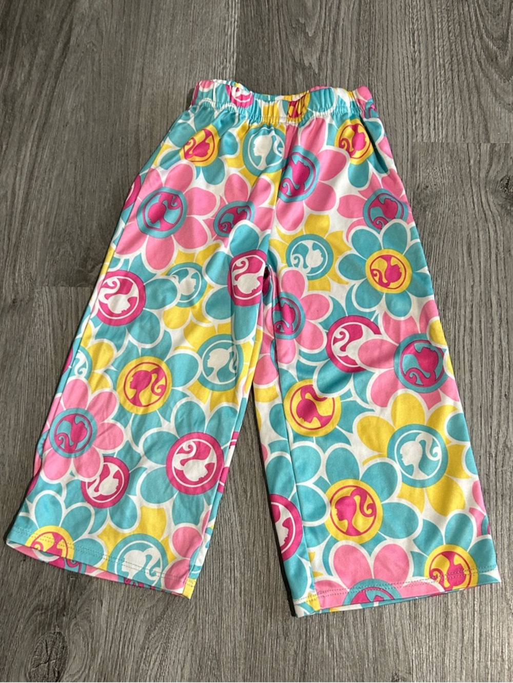 3T (FREE with Bundle 2+) Barbie Floral Bright Multi-Color Pajama Pants